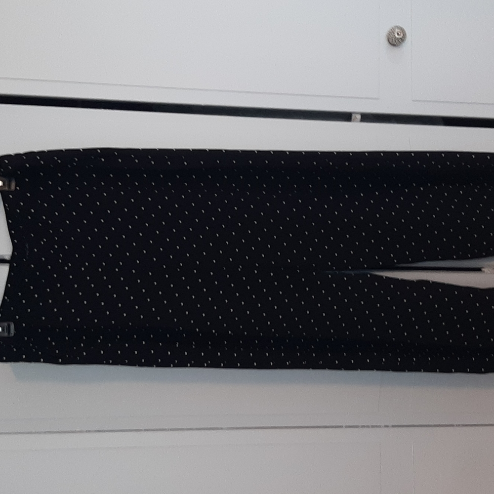 Polka dot wide-leg pants